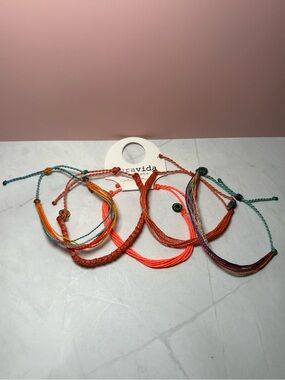 🧡 Bright Colorful Set of Five Pura Vida Bracelets
